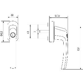 Maco Fenstergriff Tresor Sperrzylinder Vk X Mm Alu Silber Lackiert