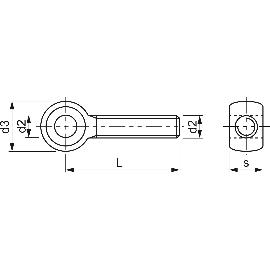 10 Viti Ad Occhiello A2 In Acciaio Inox 16 X 70 M16 DIN 444 B - Foto 6