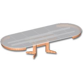 Slika artikla za Izvlečno mizno vodilo ALU 77, izvlečna dolžina 1850 mm, plošče 2 x 500, alu.