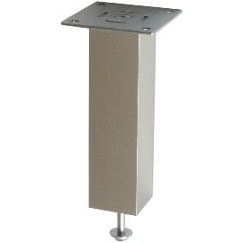 Immagine dell'articolo per Mensola bar Capri legno diritta 50 x 50 mm, alt. 230 mm, allum. anod. naturale