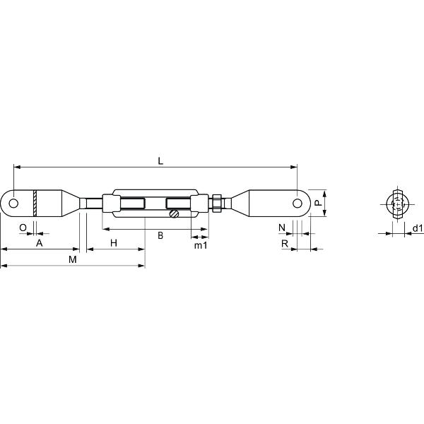 BIAT Spannschloss DIN 1480 - Verzinkt Für Sichere Verbindungen