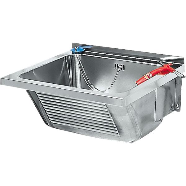 FRANKE Wand-Ausgussbecken LTJ450 Ablauf mittig, Edelstahl