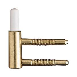 Imagine produs pentru Balama reglabila OTLAV tip 101, parte toc, ø 15 mm, otel placat cu alama