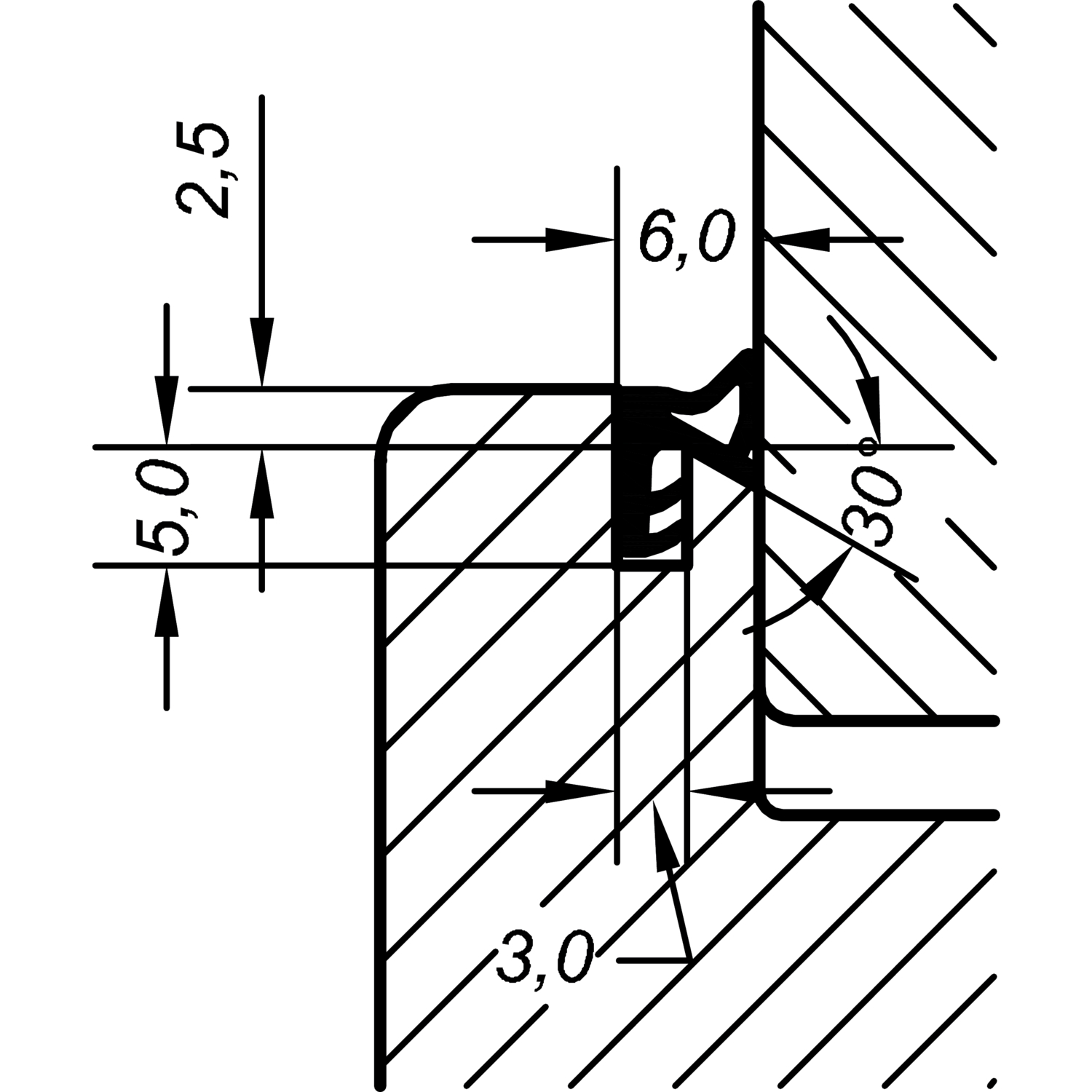 Winddichter Silikonkautschuk-Frostschutz-Dichtungsstreifen,  Stoßstangen-Dichtungsstreifen, Kunststoff-Stahl-Türfenster