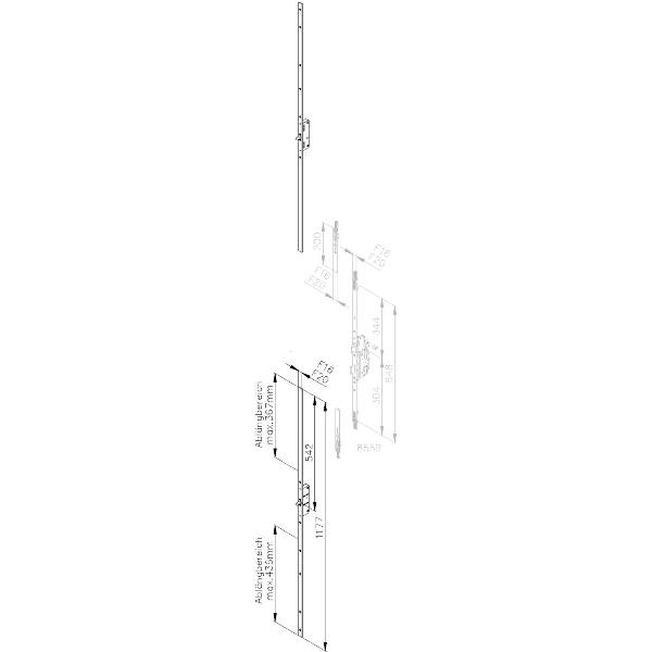 VM5R6520 - Serratura Multisafe 855 R, Con Chiusura Multipla, DM65, Pz - 4