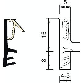 Blechmutter M4/0,5-4,0 Federstahl verzinkt mit metrischem Gewinde