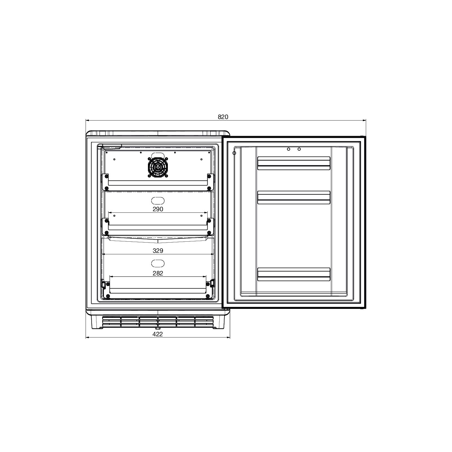 DOMETIC Medikamenten-Kühlschrank HC 302FS