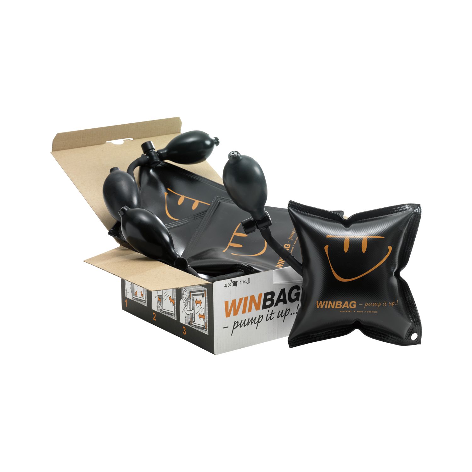 Winbag Montagehelfer-Set Tragfähigkeit max. 135 kg Fugenbreite 2-50 mm  4-tlg.