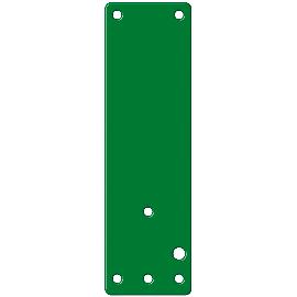 Artikelbild für ASSA ABLOY GfS Montageplatte für Brandschutztüren 175 x 52 mm, minzgrün RAL6029