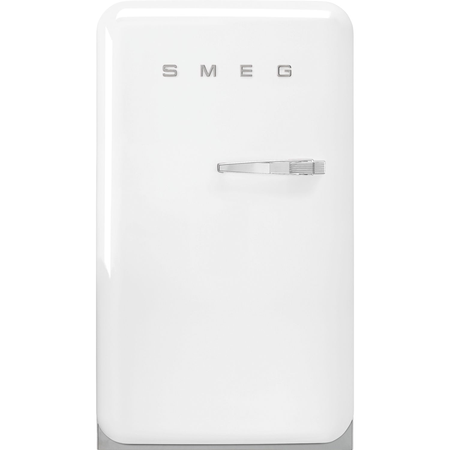 SMEG Retro Stand-Kühlschrank FAB10LWH5 Linksanschlag mit Weiß, Gefrierfach