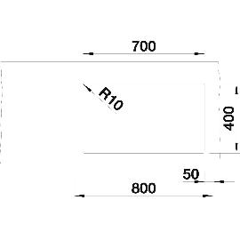 BLANCO Unterbau-Spüle Subline 700-U Level, weiß