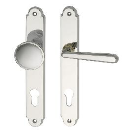 Slika artikla za Garnitura kvaka-kugla ALT - WIEN sa štitom, protupožarna, PZ88, desno, mes.krom