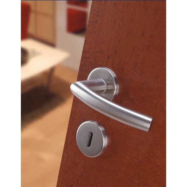 HOPPE Drückergarnitur Utrecht WC - Edelstahl Matt Für Türen 39-47mm