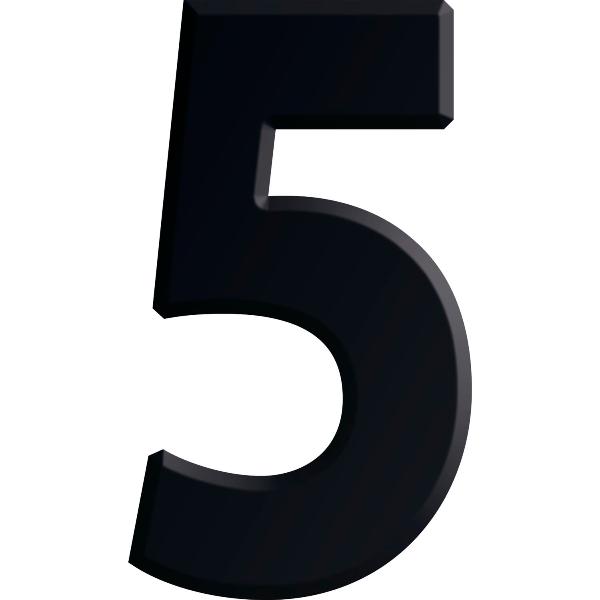 Numero 5 In Metallo Zincato - Altezza 12 Cm - Spessore 1 Mm - Foro Per Appendere - Ideale Per Decorazioni Di Compleanno E Interni/esterni - 3