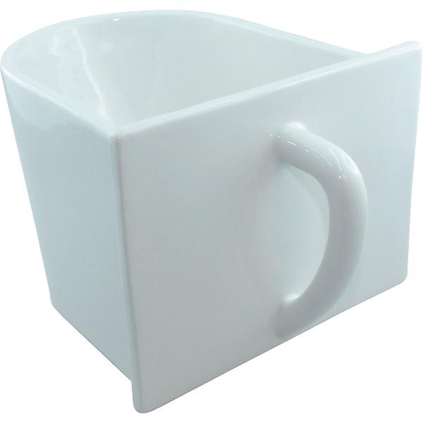 Küchenschütte "Keramik",130 x 105 x 145 mm, 0,9 Liter, Keramik weiß