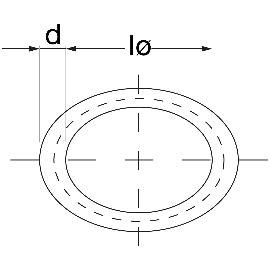 Edelstahl O-Ring 8 Mm Drahtstärke, 150 Mm Außen-Ø – Nahtlos Geschweißt, Korrosionsbeständig – Für Hängematten, Taschen & Dekoration
