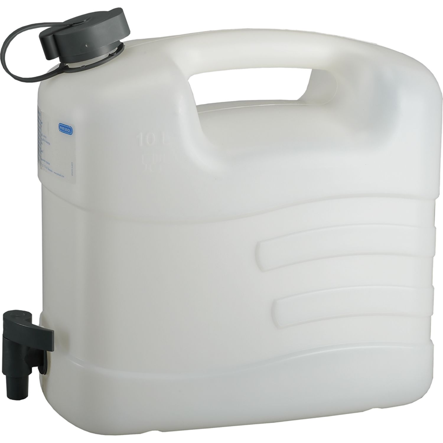 PRESSOL Wasserkanister Polyethylen mit Ablasshahn Inhalt 10 Liter