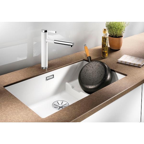 BLANCO Unterbau-Spüle Subline 700-U Level, schwarz