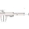 MITUTOYO Calibro corsoio blocco leva asta prof.piatta mis. 0-150mm 0-150mm/0 -6