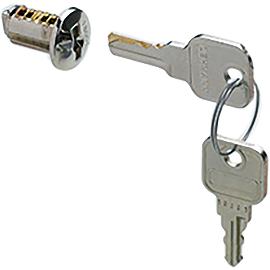 1 x poniklovaný kľúč s plochou drážkou, 1 x poniklovaný obojstranný kľúč