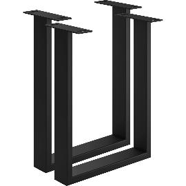 Artikelbild für Bankkufe Etsi U-Form, Breite 320 mm, Stahl schwarz strukturiert