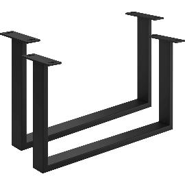 Artikelbild für Couchtischkufe Etsi U-Form, Breite 600 mm, Stahl schwarz strukturiert