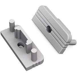 Termékkép Profil végzáró Surface műanyag aluszínű