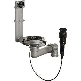 Artikelbild für SOLIDO Ab- und Überlauf Druckknopfgarnitur Schwarz