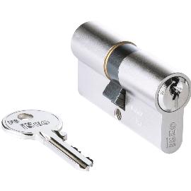 Slika artikla za ISEO industrijski dupli cilindar F5 40/60 mm, različ. zaklj., mesing poniklani