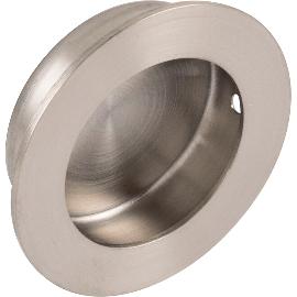 Artikelbild für Muschelgriff Edana II ø 50 mm, Einlass ø 40 mm, Edelstahl gebürstet