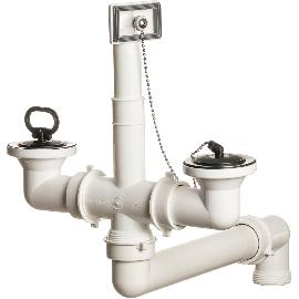 Obrázek produktu pro SOLIDO Zátka přepadového ventilu 6/4'' pro dvojité umyvadlo