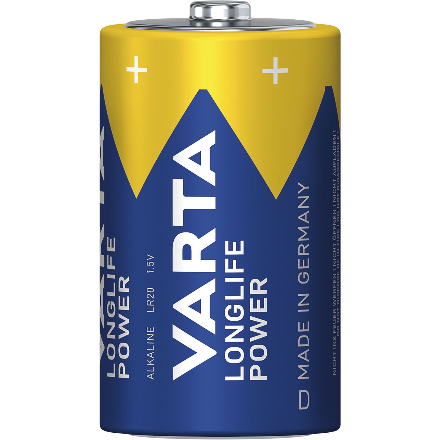 VARTA Batterie Longlife Power LR20/D 1.5V 2 Stück