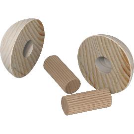 Obrázok pre Drevené držadlo zábradlia – modul. konštr. systém,koncová polguľa,lakovaný smrek