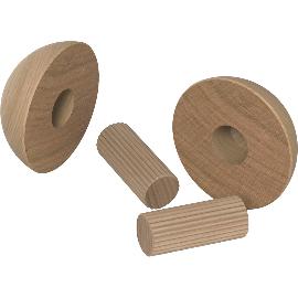 Obrázok pre Drevené držadlo zábradlia – modul. konštr. sys., koncová polguľa, lakovaný dub