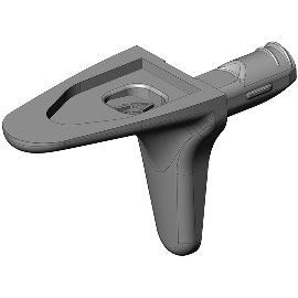 Obrázek produktu pro Podpěrka polic Optimus 1 čep vrtání ø 3 mm, zamak poniklovaný