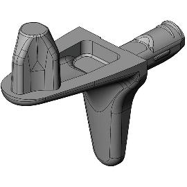 Obrázek produktu pro Podpěrka polic Optimus 2 čepy vrtání ø 3 mm, zamak poniklovaný