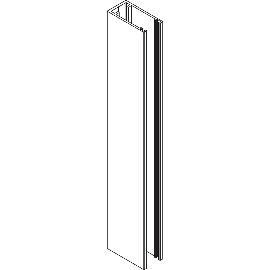 Imagine produs pentru Profil perete VITRIS Atrivant 80, L=5000 mm, aluminiu argintiu