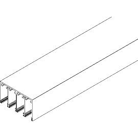 Imagine produs pentru Sina tavan joasa VITRIS Atrivant 80, 4 benzi, L=6000 mm, argintiu