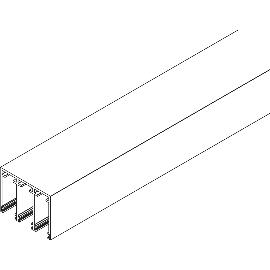 Imagine produs pentru Sina tavan joasa VITRIS Atrivant 80, 3 benzi, L=6000 mm, argintiu