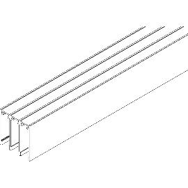 Imagine produs pentru Sina tavan inalta VITRIS Atrivant 80, 3 benzi, L=6000 mm, aluminiu argintiu