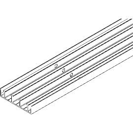 Imagine produs pentru Sina podea VITRIS Atrivant 80, 4 benzi, L= 6000 mm, aluminiu argintiu