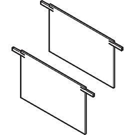 Imagine produs pentru Capac sina tavan VITRIS Atrivant 80 inalta, 3 benzi, argintiu