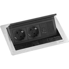 Klein Steckdose mit USB TYP A & C in schwarz matt