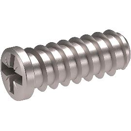 Artikelbild für Befestigungsschraube - Euroschraube 6 x 10.5 mm, Stahl vernickelt, VPE 100 ST