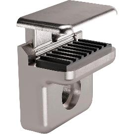 Artikelbild für Glasbodenträger Pull zum Anschrauben, Glas 5-8 mm, Stahl vernickelt,VPE 100 ST