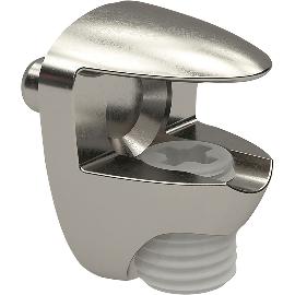 Artikelbild für Glasbodenträger Cobra zum Stecken, Bohr ø 5 mm, Zinkdruckguss vern., VPE 100 ST