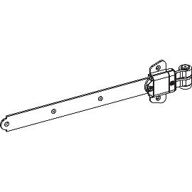 Artikelbild für MACO RUSTICO Ladenlangband MMV Kröpfung fix 2 mm Austragung 16-24 mm schwarz