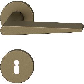 Artikelbild für FSB Drückergarnitur 12 1005 ASL auf Rosette BB, Aluminium mittelbronzefarbig