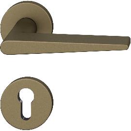 Artikelbild für FSB Drückergarnitur 12 1005 ASL auf Rosette PZ, Aluminium mittelbronzefarbig