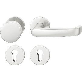 Artikelbild für FSB Wechselgarnitur 12 1045 ASL auf Rosette PZ, Knopf fest, Aluminium silber